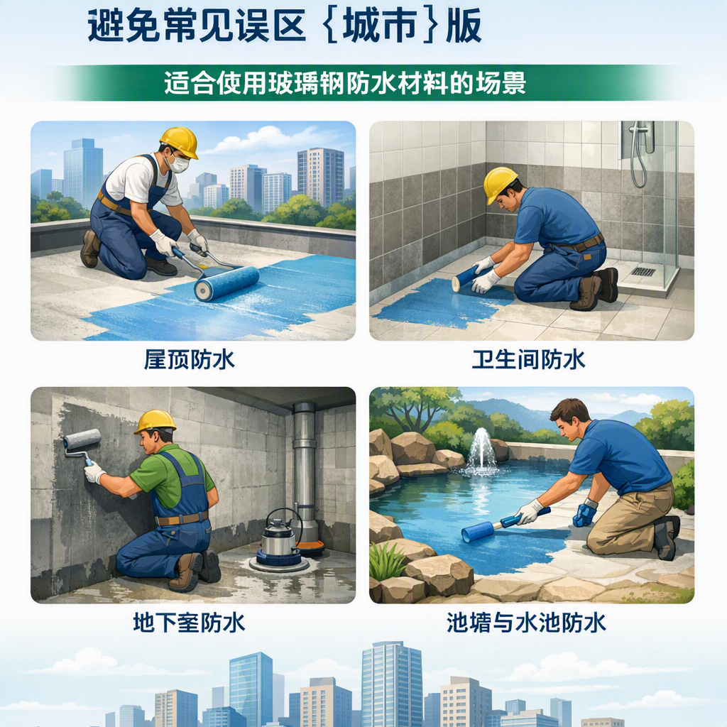 玻璃钢防水材料施工注意事项，避免常见误区 六盘水 版
